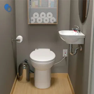 Saniflo Sanicompact C4 One-Piece UpFlush Toilet and Macerator
